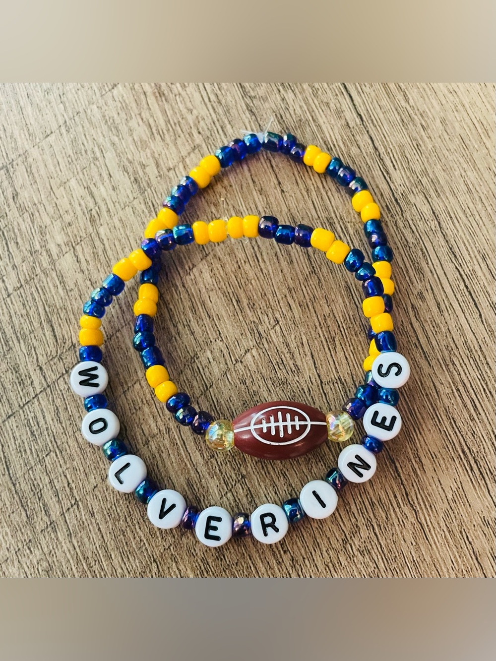 Michigan Wolverines Football Bracelets